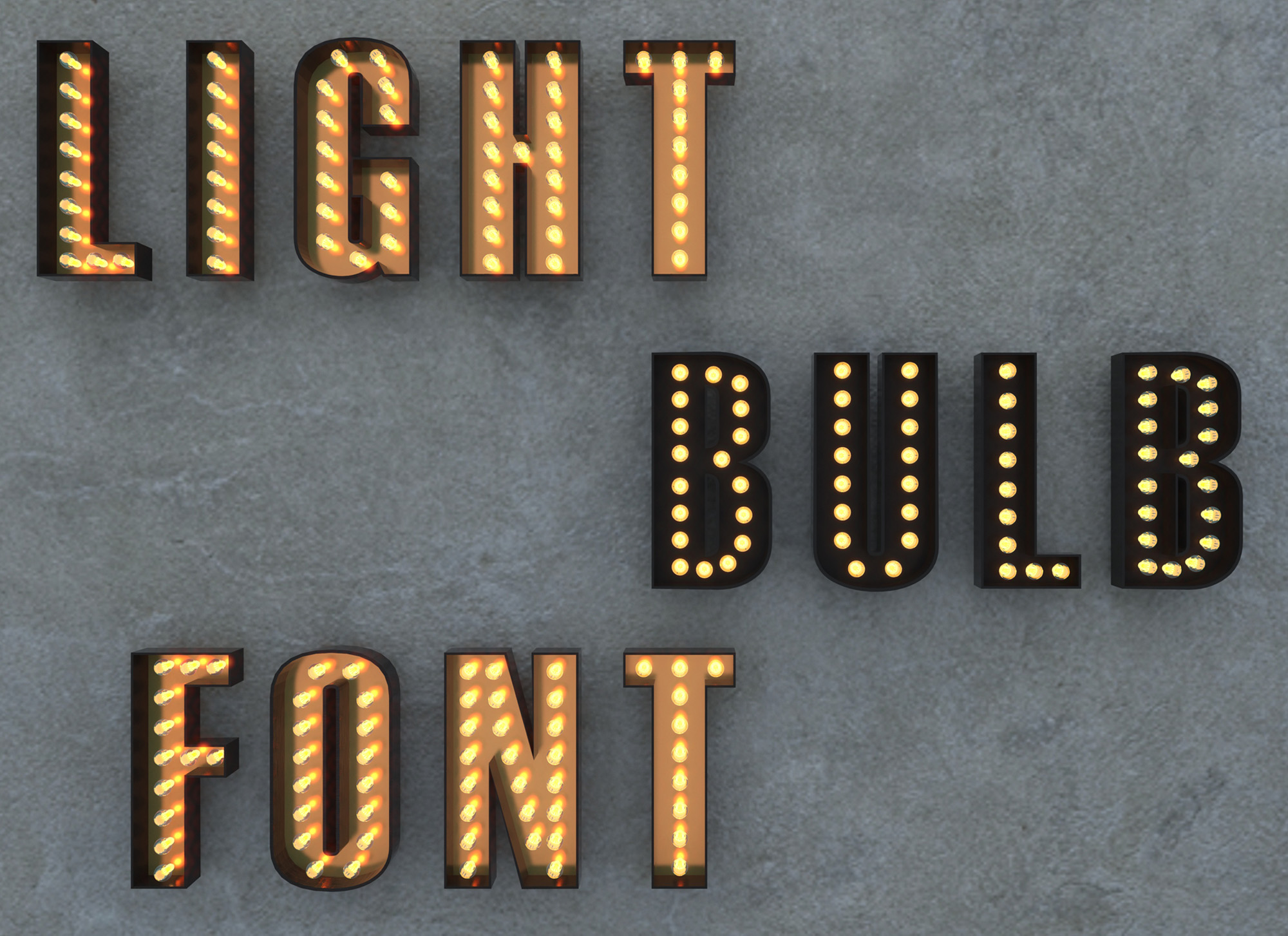 Light Font by NOBRANDSTUDIO 3DOcean